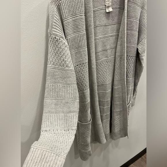 Joie Gray Knit Cardigan Sweater - Picture 3 of 5